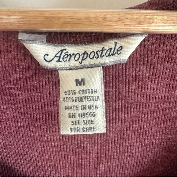 Aeropostale Y2K Tank Top. Size: Medium. Color: Maroon. - Picture 4 of 6